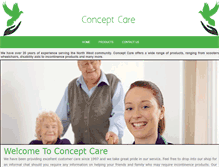 Tablet Screenshot of conceptcare.co.uk